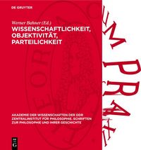 Produktbild: Wissenschaftlichkeit, Objektivit&auml;t, Parteilichkeit
