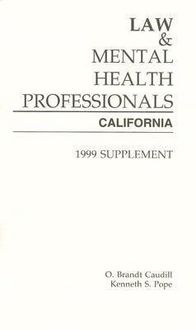 Produktbild: Law and Mental Health Professionals: California