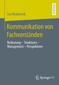 Produktbild: Kommunikation von Fachvorst&auml;nden