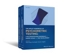 Produktbild: The Wiley Handbook of Psychometric Testing: A Multidisciplinary Reference on Survey, Scale and Test Development