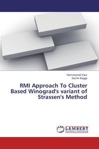 Produktbild: RMI Approach To Cluster Based Winograd's variant of Strassen's Method