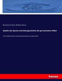 Produktbild: Quellen der Sprach und Kulturgeschichte der germanischen V&ouml;lker