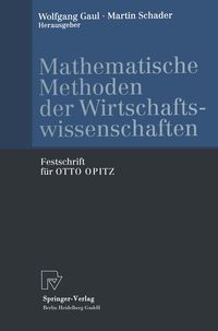 Produktbild: Mathematische Methoden der Wirtschaftswissenschaften