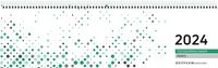 Bild vom Artikel Tischquerkalender Perfo grün 2024 31,6x10,6 vom Autor 