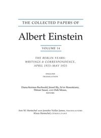 Produktbild: The Collected Papers of Albert Einstein - The Berlin Years: Writings & correspondence, April 1923-May 1925 Documentary Edition V14