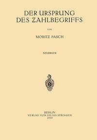 Produktbild: Der Ursprung des Zahlbegriffs