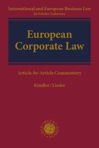 Produktbild: European Corporate Law