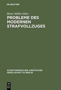 Produktbild: Probleme des modernen Strafvollzuges