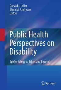 Produktbild: Public Health Perspectives on Disability