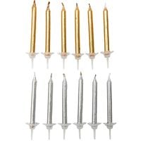 Produktbild: Kerzen Set Gold Und Silber