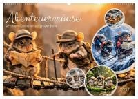Produktbild: Abenteuerm&auml;use - Drei kleine Entdecker auf gro&szlig;er Reise (Wandkalender 2027 DIN A2 quer), CALVENDO Monatskalender