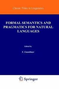 Produktbild: Formal Semantics and Pragmatics for Natural Languages