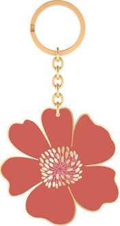 Produktbild: Bunte Blumengr&uuml;&szlig;e Emaille-Schl&uuml;sselanh&auml;nger Blume rosa