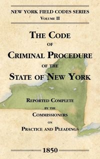 Produktbild: The Code of Criminal Procedure of the State of New York