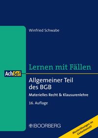 Bild vom Artikel Allgemeiner Teil des BGB vom Autor Winfried Schwabe