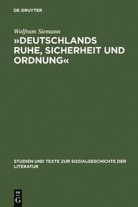 Produktbild: 'Deutschlands Ruhe, Sicherheit und Ordnung'