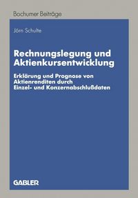 Produktbild: Rechnungslegung und Aktienkursentwicklung