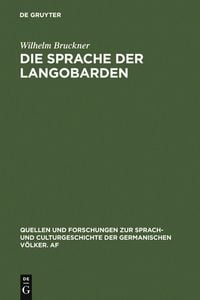 Produktbild: Die Sprache der Langobarden