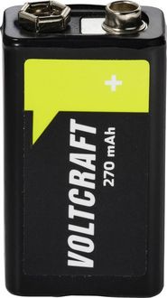 Produktbild: VOLTCRAFT 9V Block-Akku NiMH 270 mAh 8.4V Ready to use 1St.