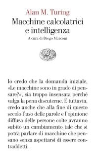 Produktbild: Macchine calcolatrici e intelligenza