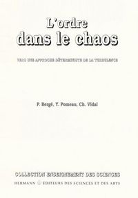 Produktbild: L'ordre dans le chaos