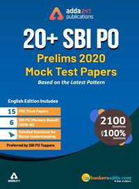 Produktbild: Adda247 SBI PO 2020 Prelims Mocks Papers (English Printed Edition)