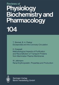Produktbild: Reviews of Physiology, Biochemistry and Pharmacology