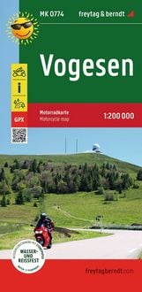 Produktbild: Vogesen, Motorradkarte 1:200.000, freytag & berndt