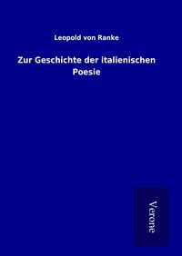 Produktbild: Zur Geschichte der italienischen Poesie