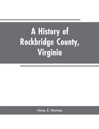 Produktbild: A History of Rockbridge County, Virginia
