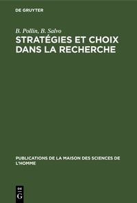 Produktbild: Strat&eacute;gies et choix dans la recherche