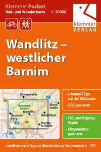 Produktbild: Klemmer Pocket Rad- und Wanderkarte Wandlitz - westlicher Barnim 1 : 50 000