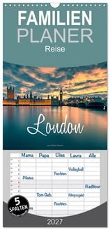 Produktbild: Familienplaner 2027 - Weltmetropole London mit 5 Spalten (Wandkalender, 21 x 45 cm) CALVENDO