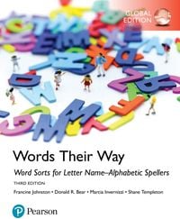 Produktbild: Word Sorts for Letter Name-Alphabetic Spellers, Global Edition