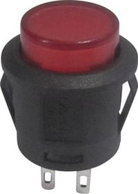 Produktbild: TRU COMPONENTS 1587753 TC-R13-523AL-05RT Drucktaster 250 V/AC 1.5 A 1 x Aus/(Ein) tastend Rot 1 St.