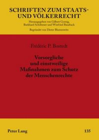 Produktbild: Vorsorgliche und einstweilige Ma&szlig;nahmen zum Schutz der Menschenrechte