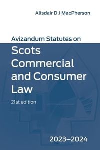 Produktbild: Avizandum Statutes on Scots Commercial and Consumer Law