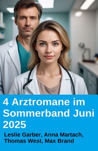 Produktbild: 4 Arztromane im Sommerband Juni 2025