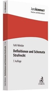 Produktbild: Definitionen und Schemata Strafrecht
