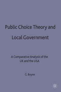 Produktbild: Public Choice Theory and Local Government