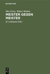 Produktbild: Meister gegen Meister