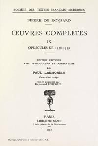 Produktbild: Fre-Tome Ix - Opuscules (1558-