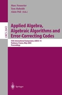 Produktbild: Applied Algebra, Algebraic Algorithms and Error-Correcting Codes