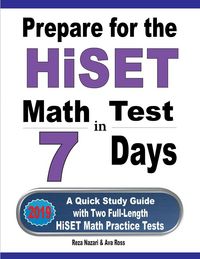Produktbild: Prepare for the HiSET Math Test in 7 Days