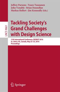 Produktbild: Tackling Society's Grand Challenges with Design Science