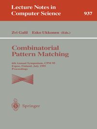 Produktbild: Combinatorial Pattern Matching
