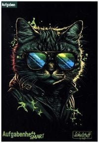 Produktbild: Schulstuff Aufgabenheft Smart A5 Umschlag [Cool Cat]