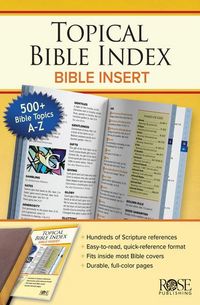Produktbild: BOOK: Topical Bible Index Insert