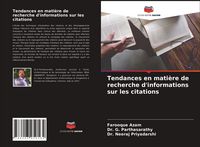 Produktbild: Tendances en mati&egrave;re de recherche d'informations sur les citations