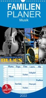 Produktbild: Familienplaner Klangbilder des Blues (Wandkalender 2022 , 21 cm x 45 cm, hoch)